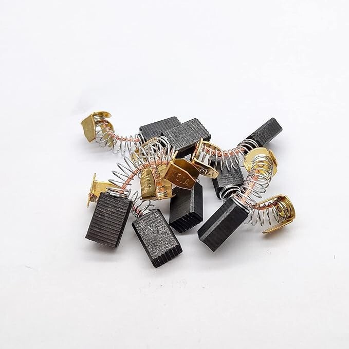 CB51 Carbon Brushes Replacement and Spring Fittings for Power Tools (8 Pcs)