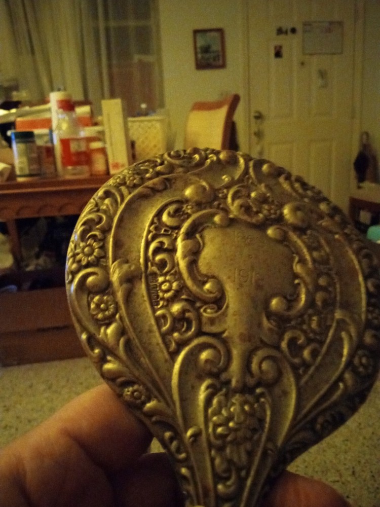 Vintage Hand Mirror Samuel M Levi 1918