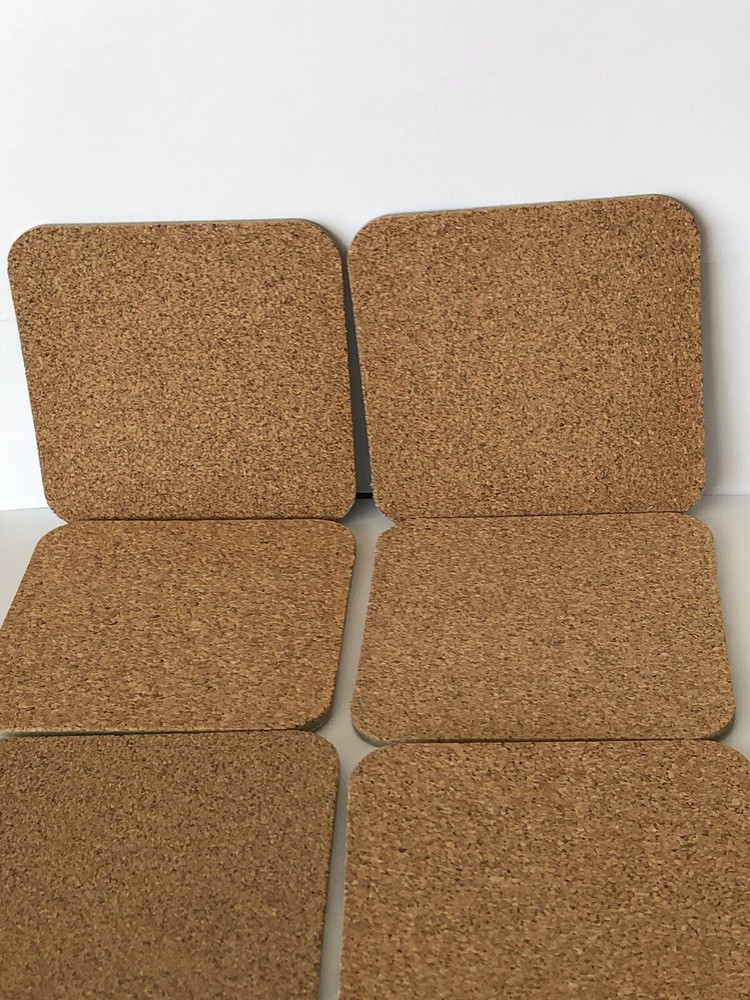 Six Cork Coasters, Featuring Lighthouses and Tall ships.