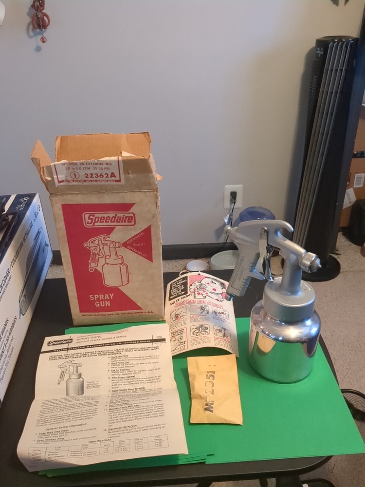 SPEEDAIRE 2Z362A Spray Gun Bleeder Type Internal or External Mix