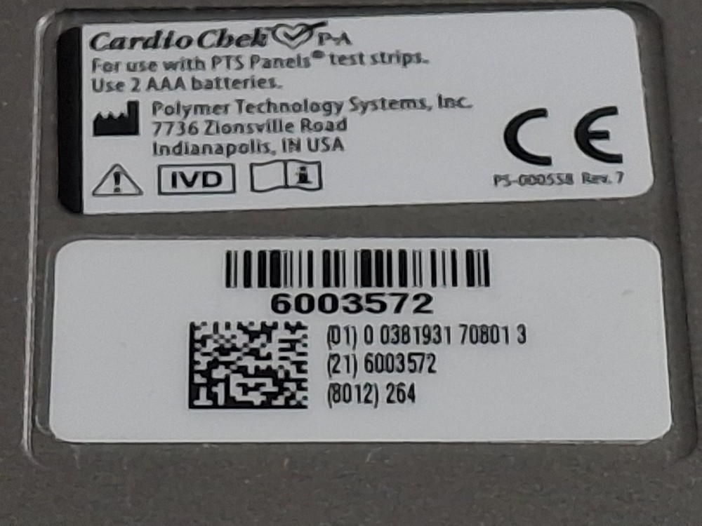 Polymer Technology Systems, Inc. CardioChek PA Analyzer