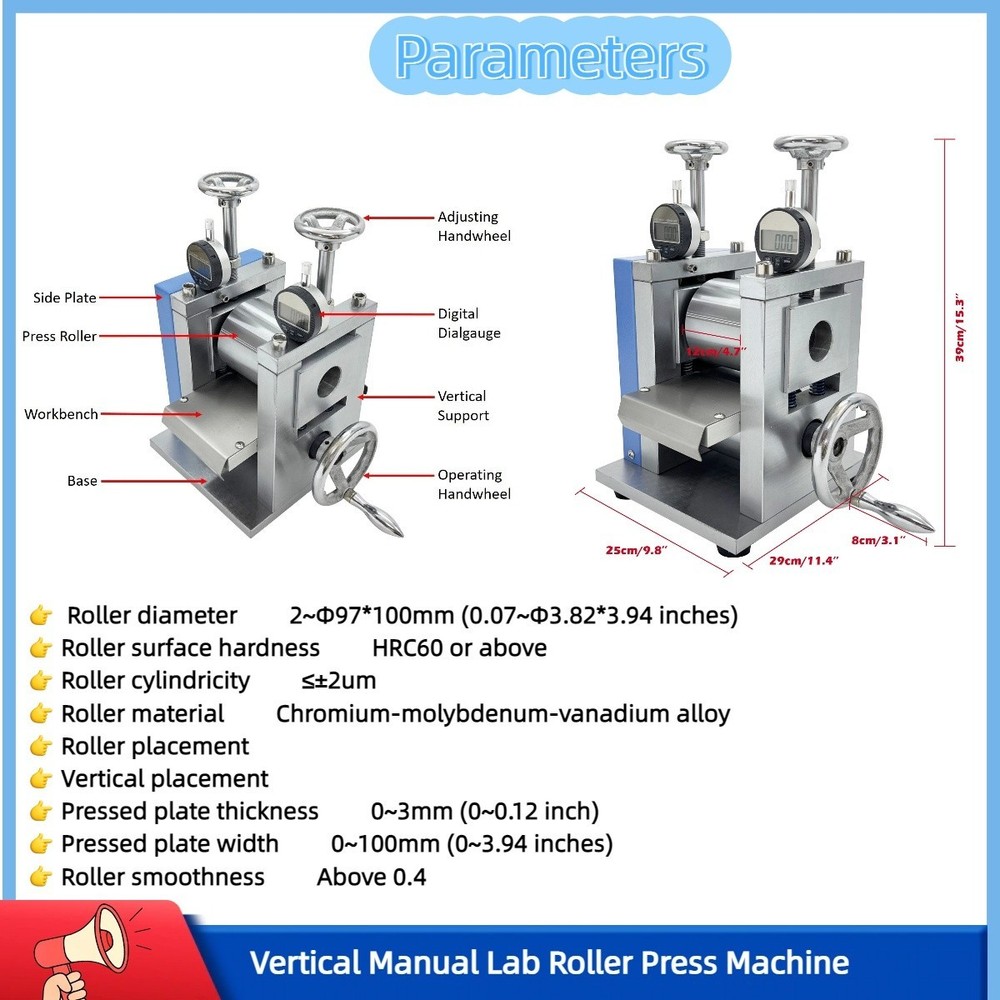 Roll-to-roll Machine Anode/cathode Sheet Calendering Machine Press Roller