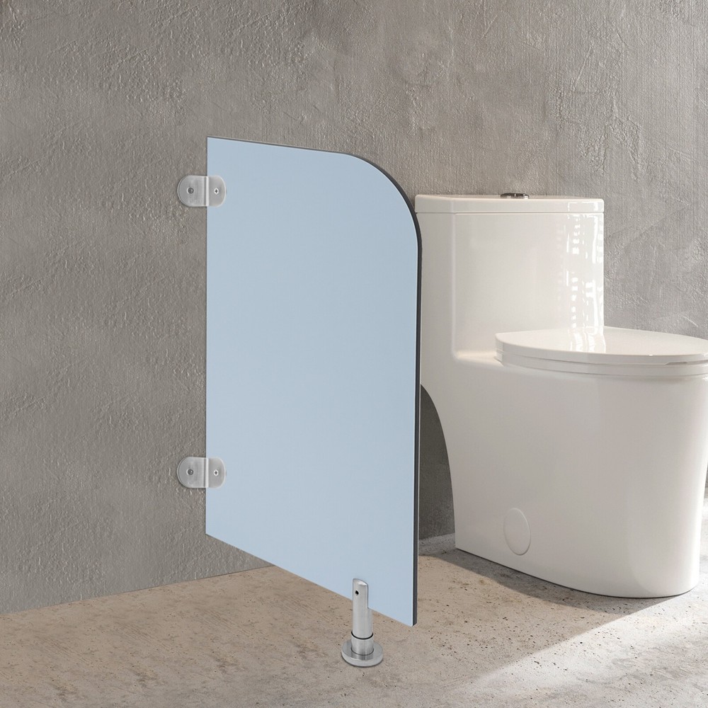 Wall-Mounted Men Urinal Partition Screen, Urinal Partition Divider Screen Blue