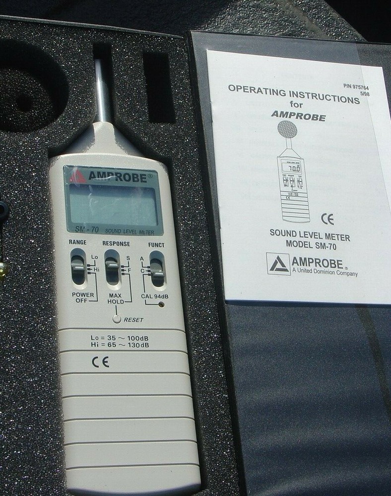 Amprobe SM-70 Digital Sound Level Meter in Box