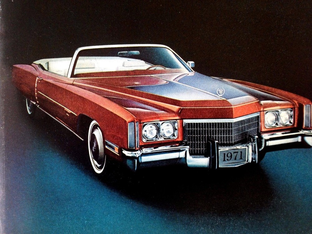 1971 Cadillac Eldorado Convertible Print Ad Binoculars