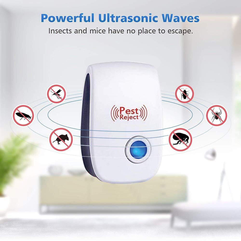 Electronic Ultrasonic Pest Reject Bug Mosquito Cockroach Mouse Killer Repellers