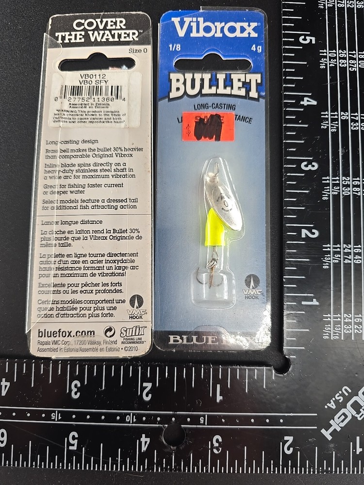 [2] Blue Fox Vibrax Bullet 1/8 OZ