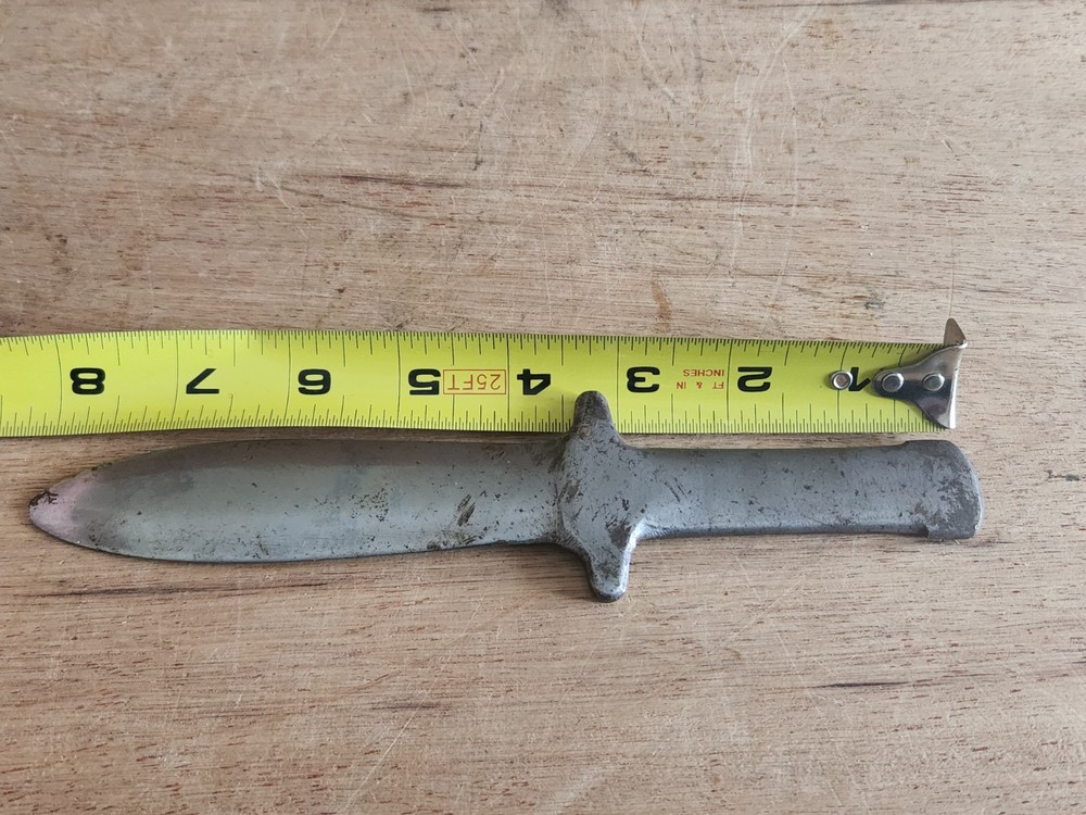 Fixed Blade Knife No Handle Not Sharp Broken Tip Unbranded Vintage HELP