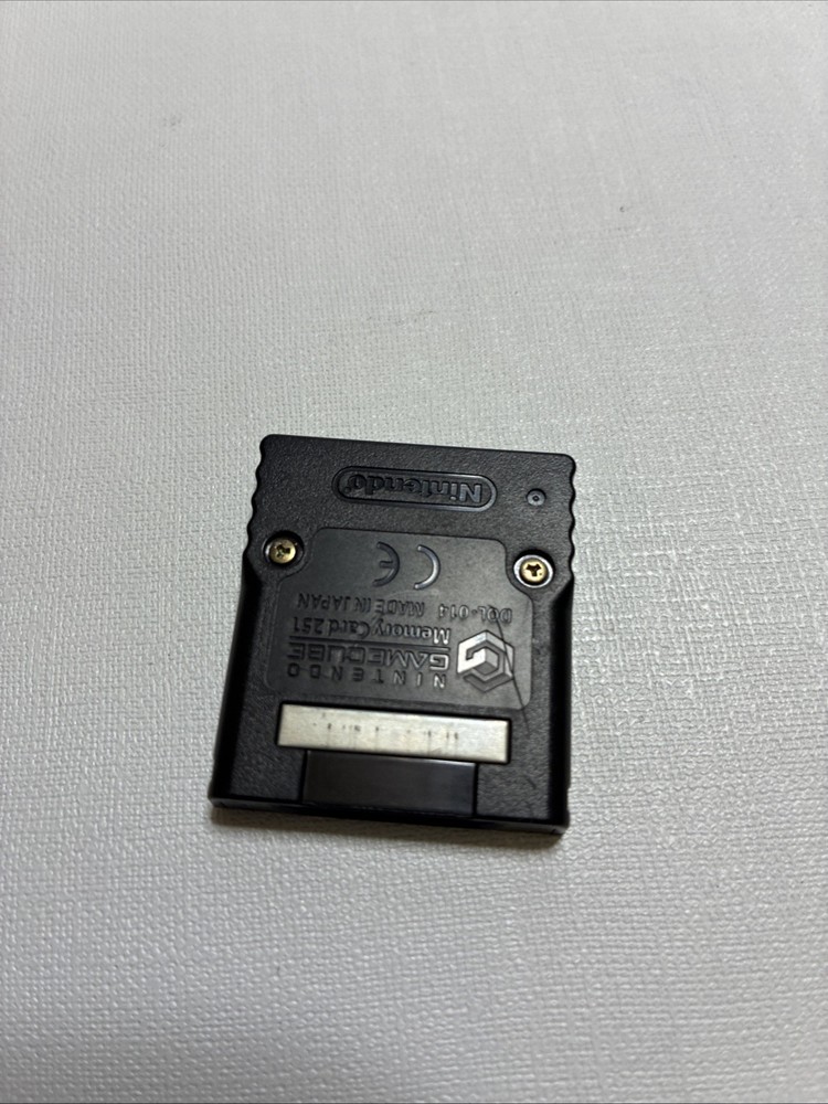 Original Nintendo Gamecube Memory Card 251 Black - DOL-014