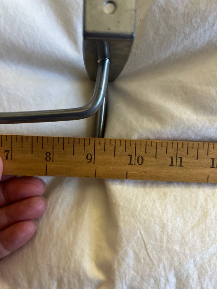 Small Silver Double Towel Hanger Size 10" Long