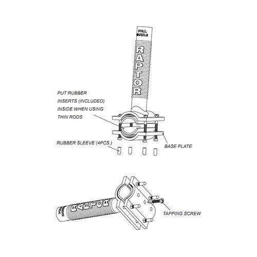 Raptor Pull Handle for Sand Scoops Beach Metal Detecting Accessories Raptor-Pull