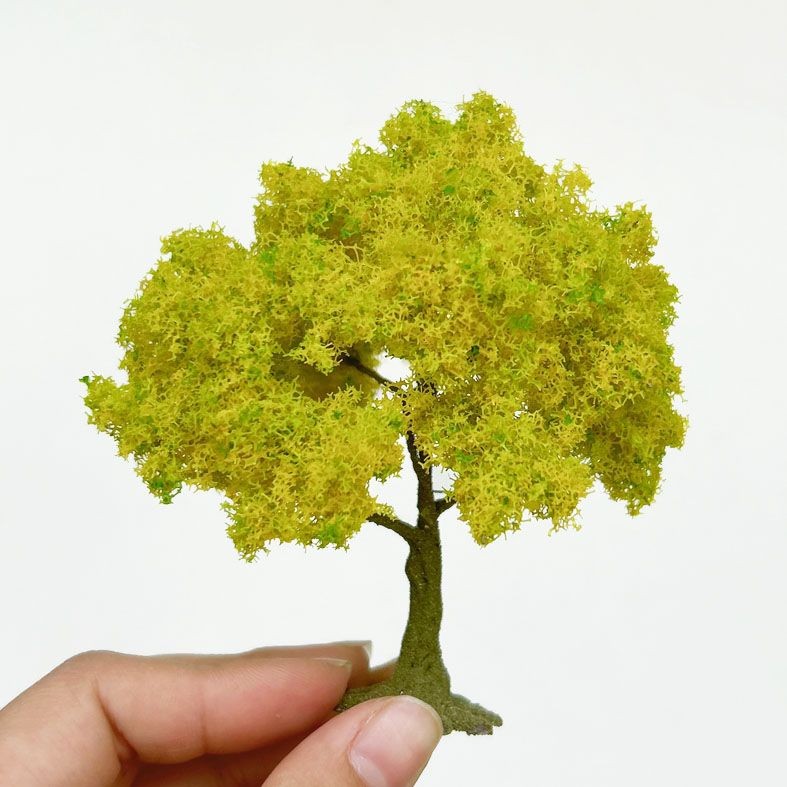 23cm Wire Artificial Ginkgo Tree Miniature Model DIY Craft Decoration