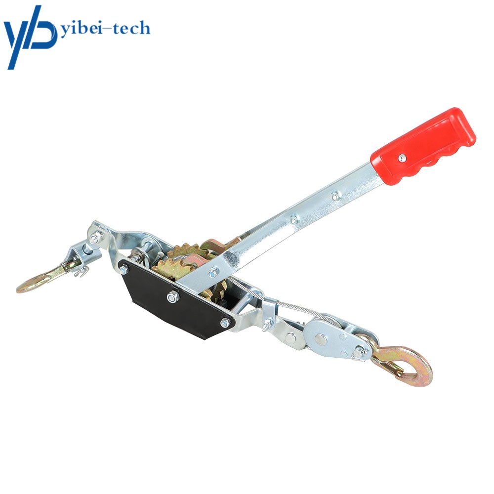 2 Ton Dual Gear Power Puller 17 in. High-leverage Steel Ratchet Handle