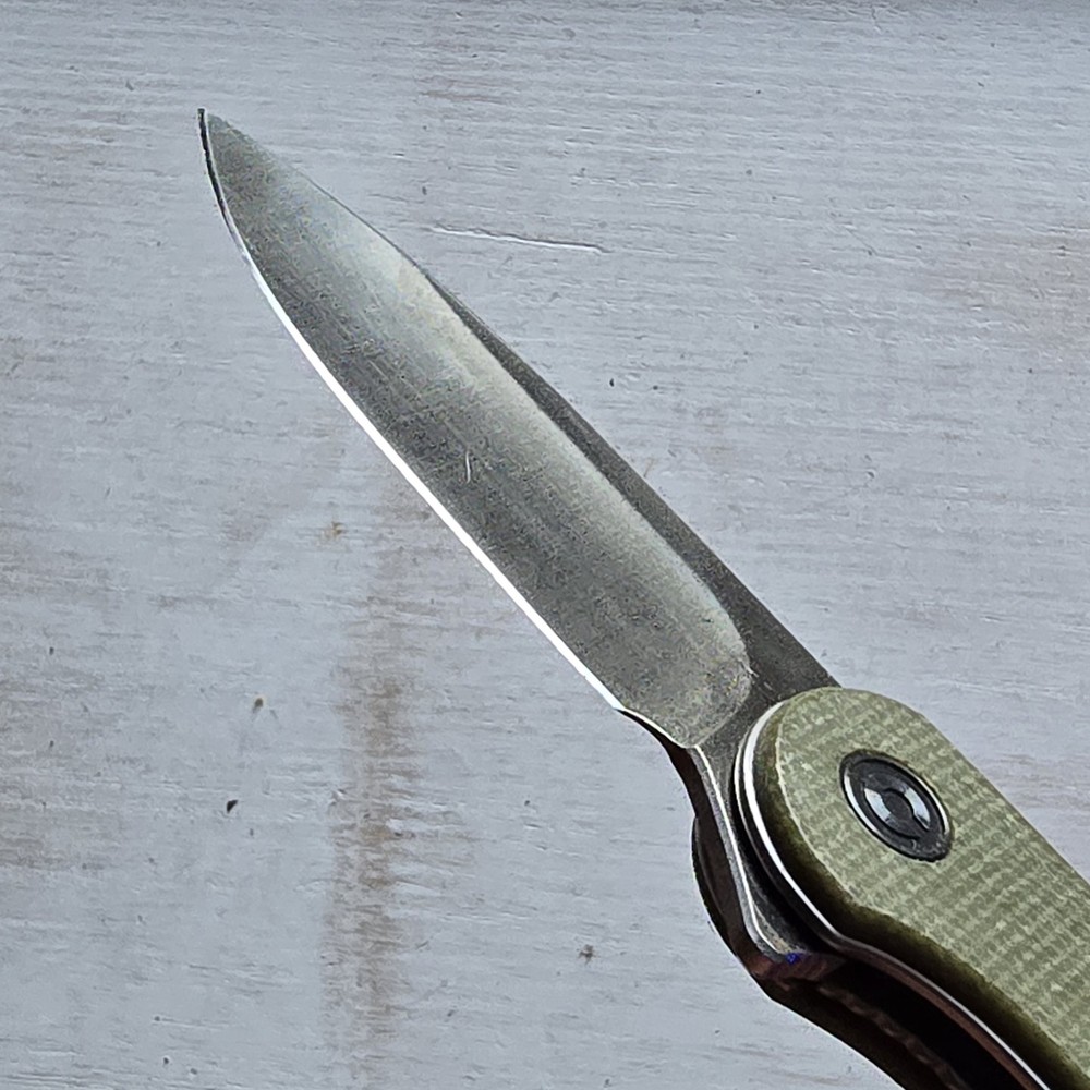 CIVIVI ELEMENTUM LINER LOCK FOLDING KNIFE PLAIN EDGE GREEN