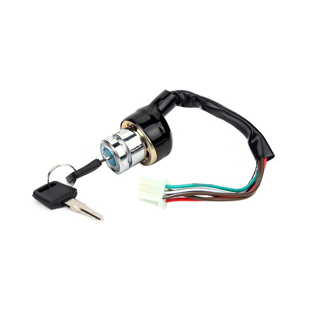 2 Keys Universal Motorcycle 6 Wire Ignition Starter Off/On/On Switch Lock