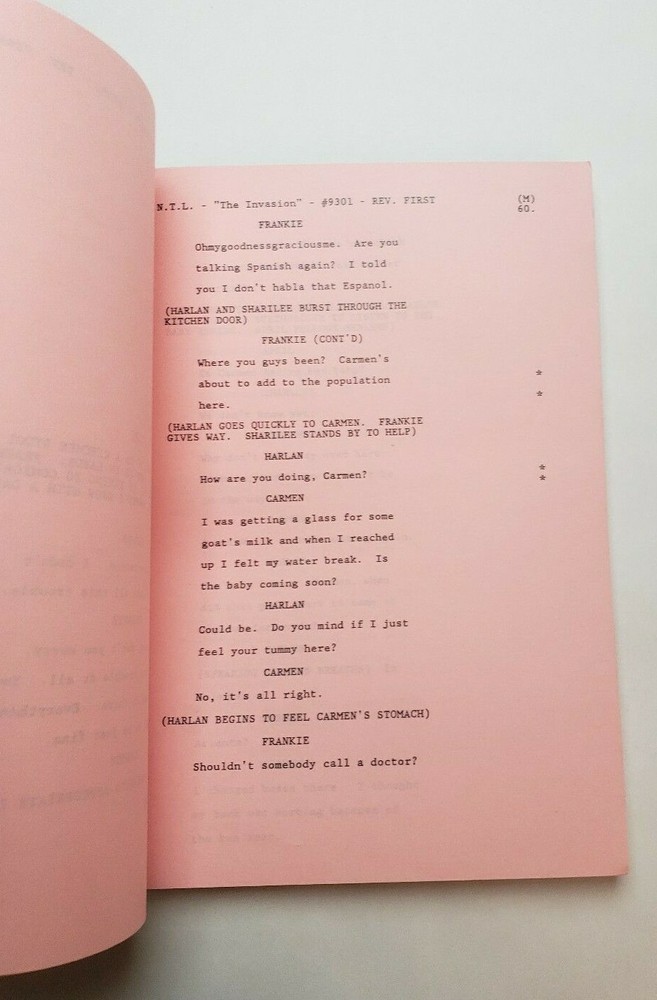 EVENING SHADE / James Hampton 1993 TV Script, Burt Reynolds "The Invasion"