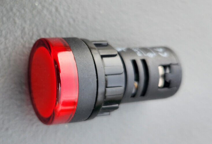 PL22CLLR110 PILOT LIGHT, COMPACT, LOW LENS, 110 VAC/DC, RED LED