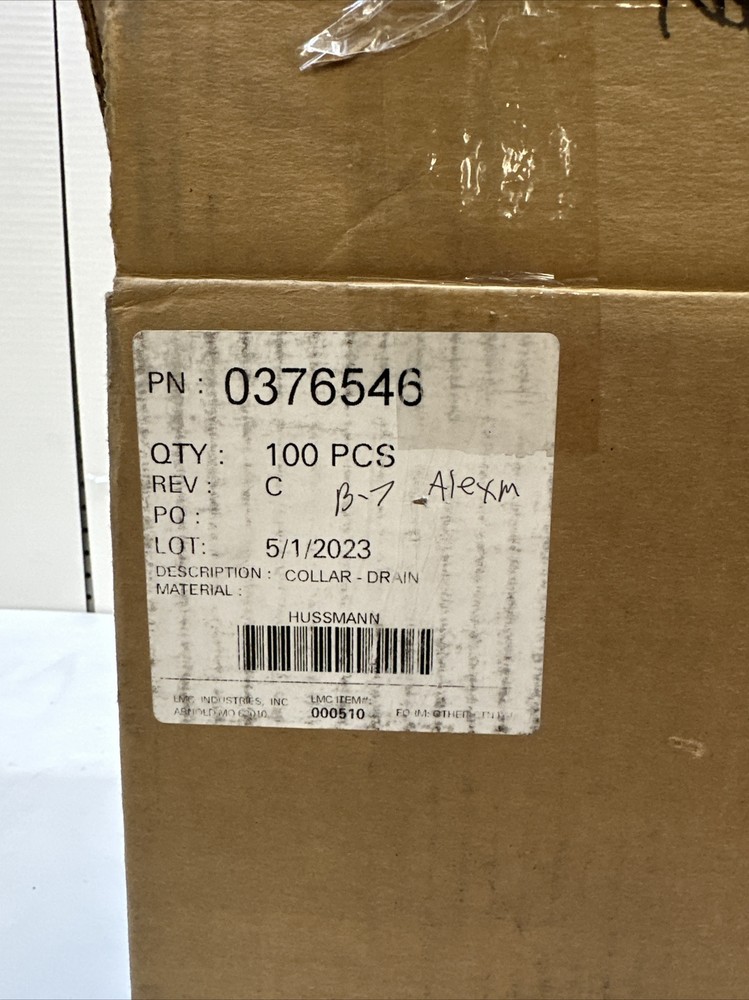 Hussmann 0376546 Drain Collar, Threaded