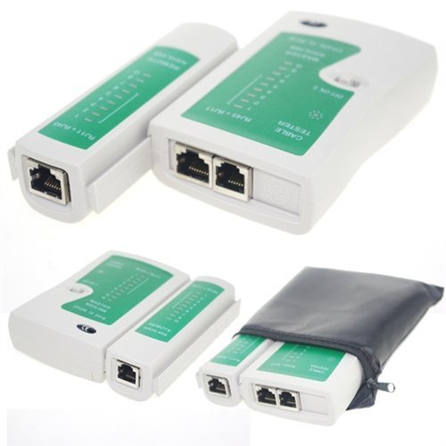 Cable Tester +Crimp Crimper +100 RJ45 CAT5 CAT5e Connector Plug Network Tool Kit