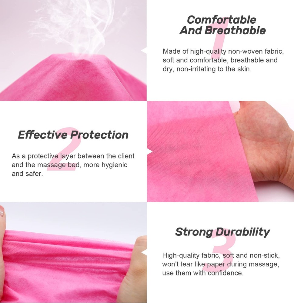 100pcs Massage Table Sheets, Disposable Bed Sheets Soft Non woven Fabric Spa ...