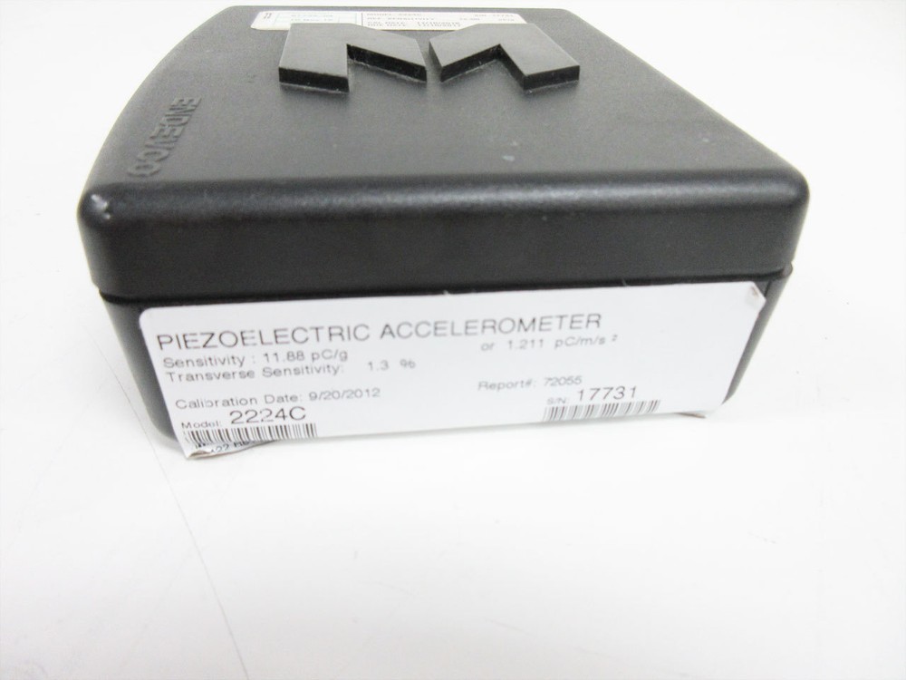 ENDEVCO 2224C PIEZOELECTRIC ACCELEROMETER REF SENSITIVITY 12.00 PC/G