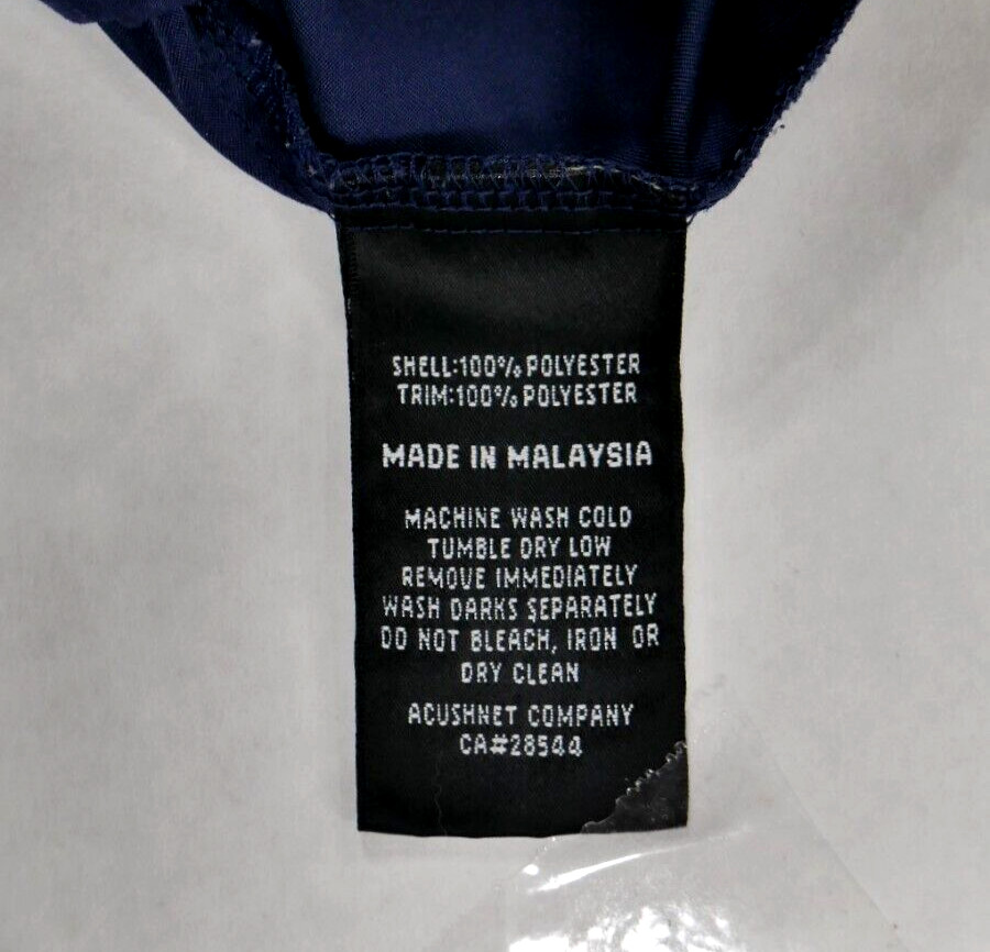 FootJoy Blue Windbreaker Jacket Pullover Band Collar Lined Mens X Large