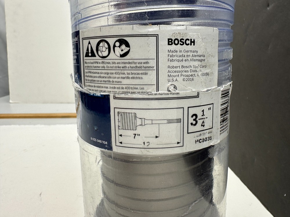 Bosch HC8031 3-1/4" Rotary Hammer Core Bit With Wave Design