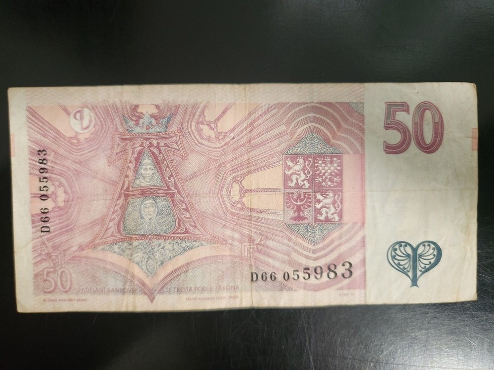 Czech Republic Baknote 50 Korun 1997 circulated