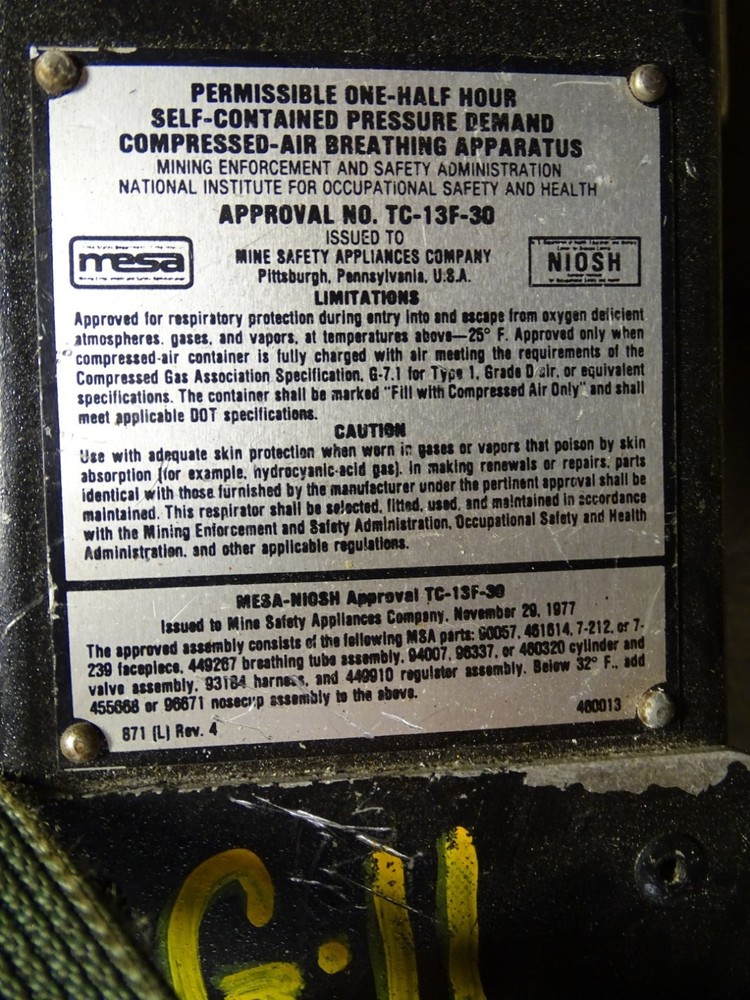 MSA Air Mask , Model 401