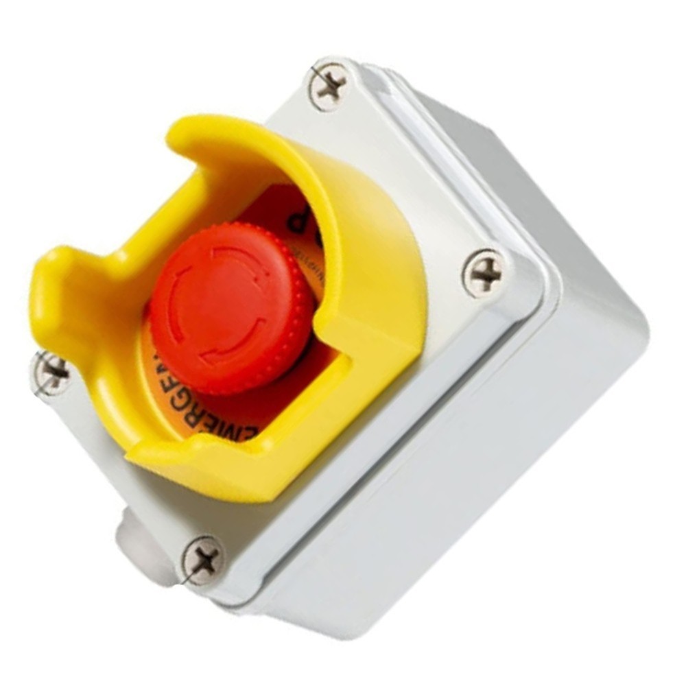 E-Stop Button Electrical Safety Flame-Retardant ABS Material Critical Situations