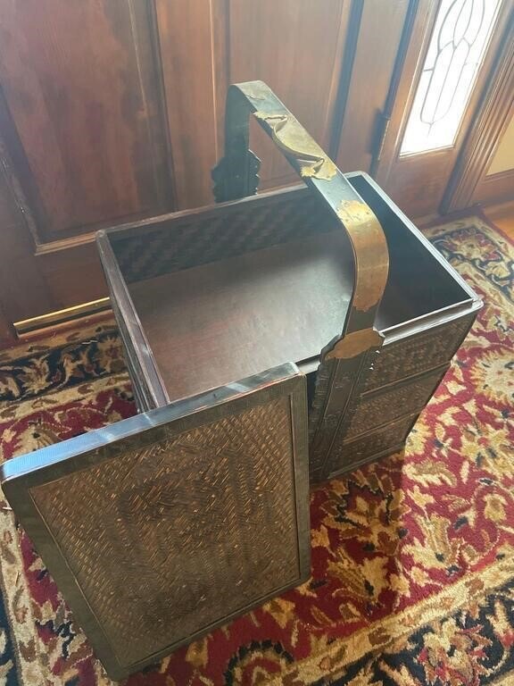 Wedding Basket w Brass Accents