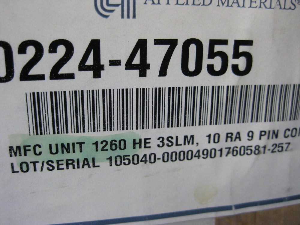 Unit UFC-1260A Mass Flow Controller, He, 3 SLM, 9-Pin D-Connector