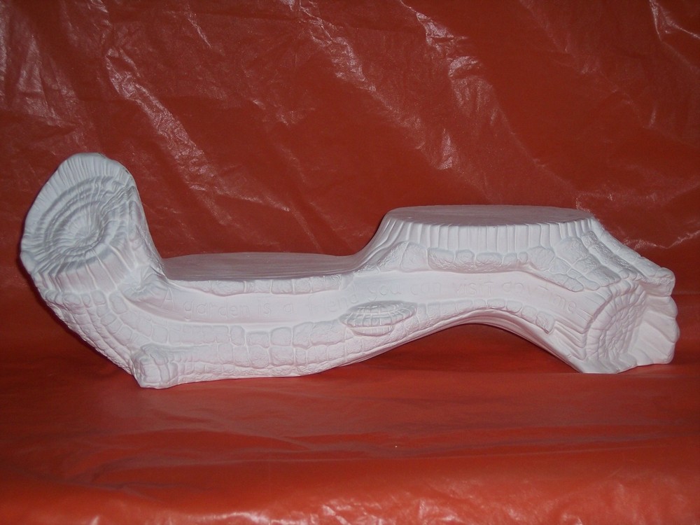 Ceramic Bisque~~ Ready to Paint~~ Garden Log