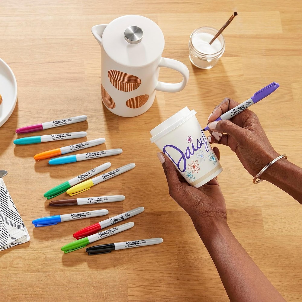 Sharpie Color Burst Permanent Markers, Fine Point, Tip,