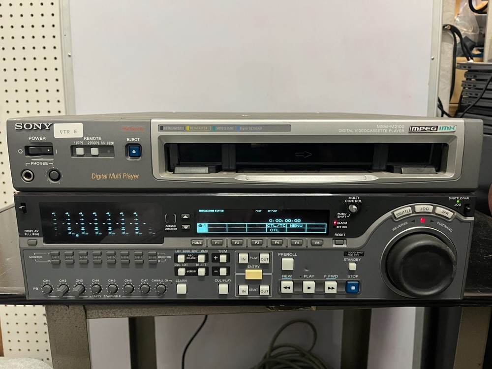 Sony MSW-M2100 MPEG IMX Digital Videocassette Player + Edit Panel - ERR-96 AS-IS