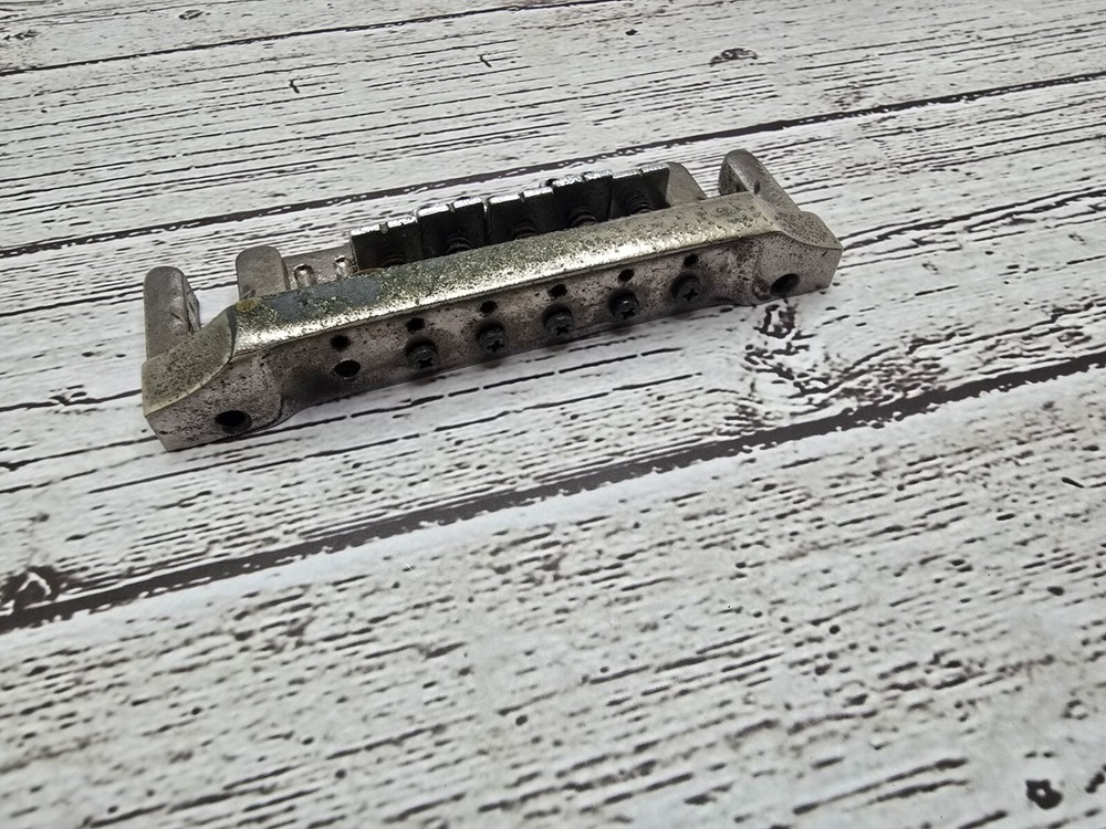 1970's Vintage BC Rich Tailpiece Chrome !! Missing One Saddle