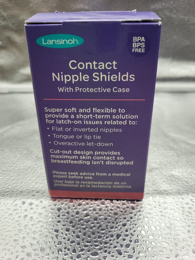 Contact Nipple Shields with Carrying Case, 2 Pack, Size, 20 mm