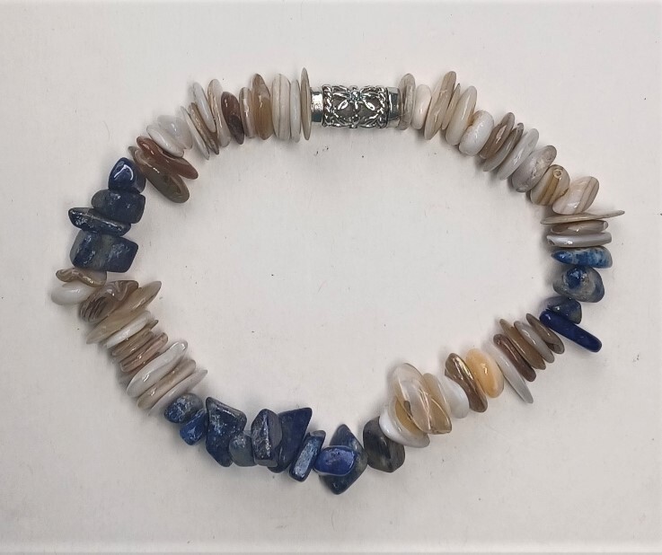 Earthtone Stone Chip Bracelet