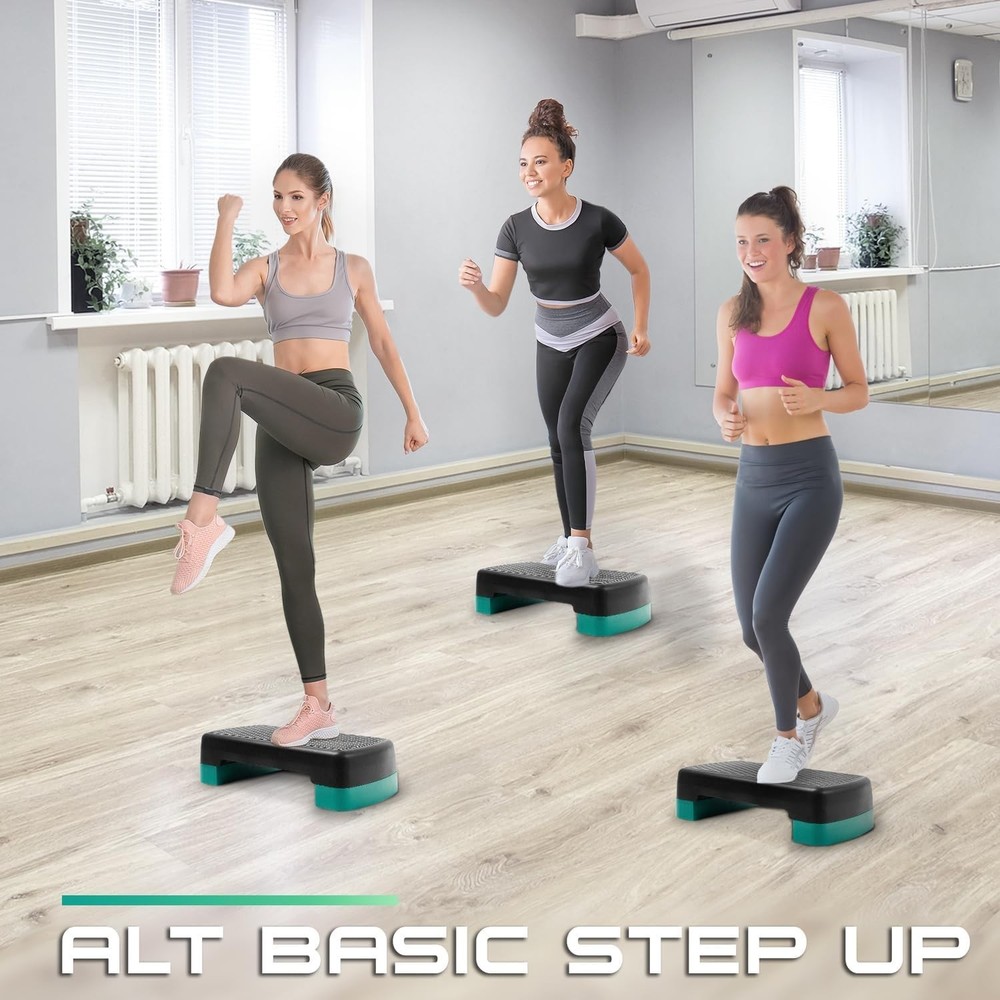 Lightweight Exercise Step Platform with 2 Height Levels for Versatile Workouts