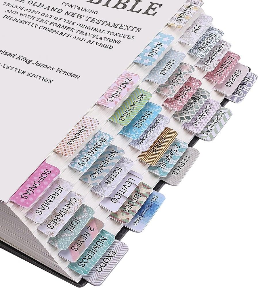 Mr. Pen- Spanish Bible Tabs, 75 Laminated Tabs for Pastel