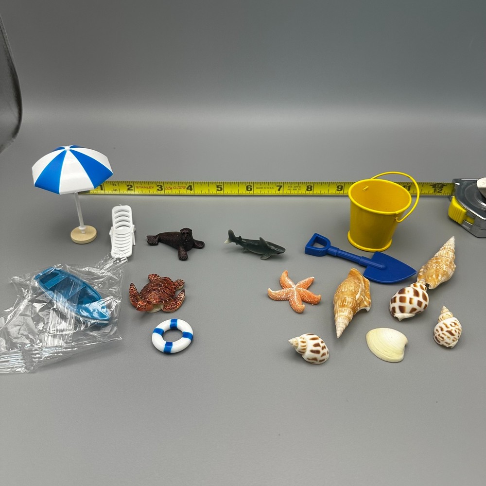 Beach Themed Miniatures (plastic)