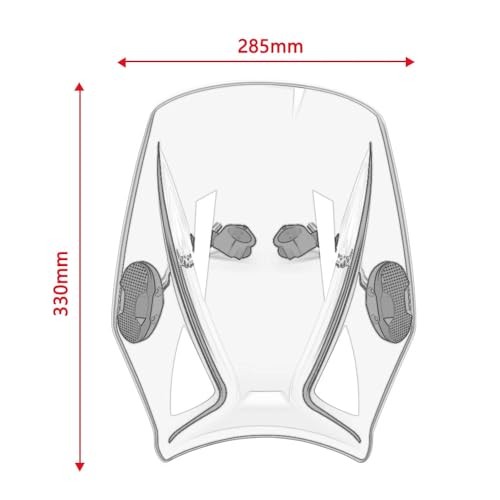 Suitable for motorcycle accessories windshield windshield universal black