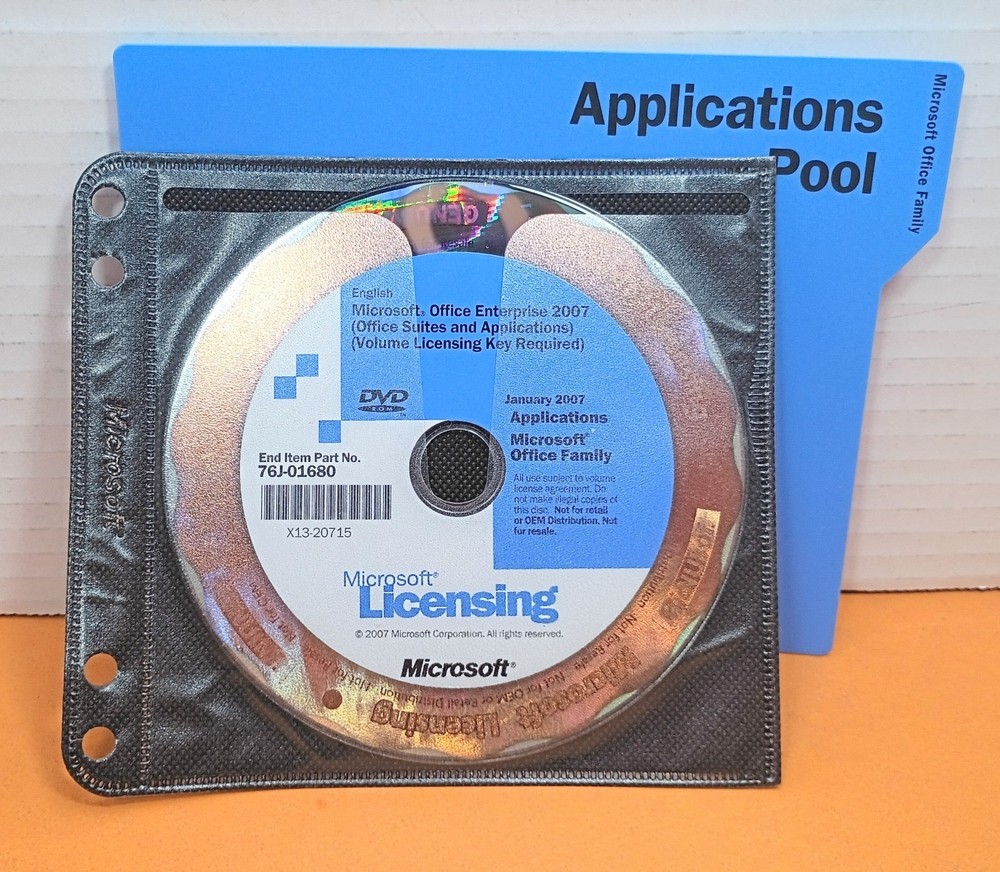 🔥 Used Microsoft licensing SQL Server Visual Studio Office Client Software CD