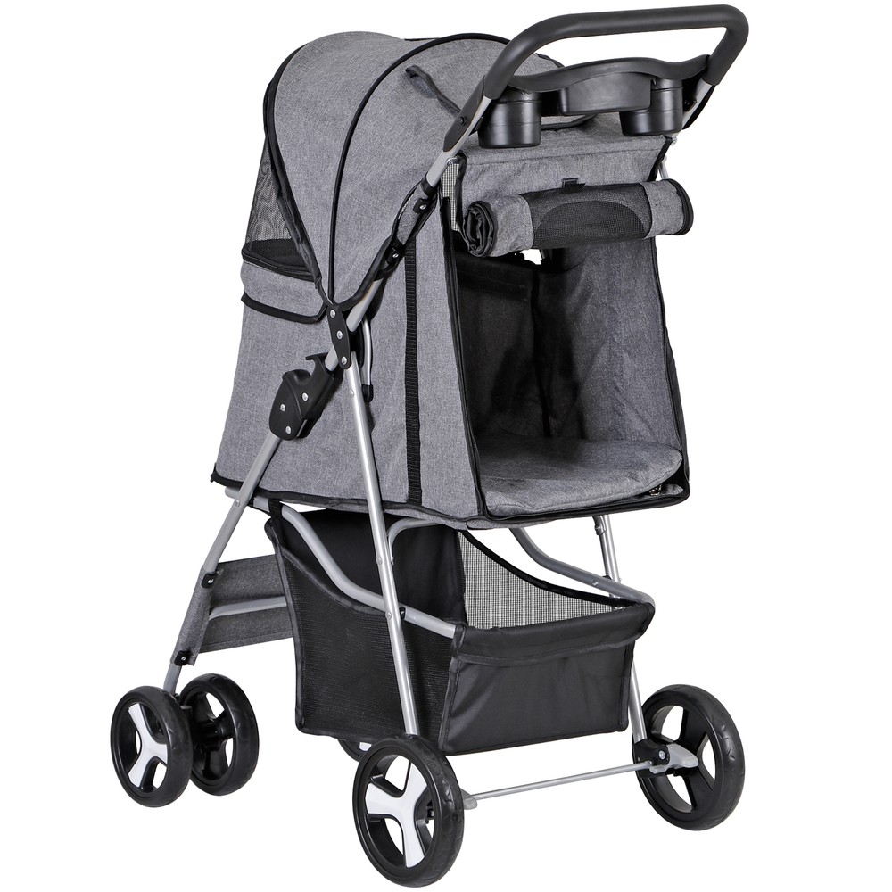 Pet Stroller for Medium Small Dogs Foldable 4 Wheels Dog Strollers Lightweight