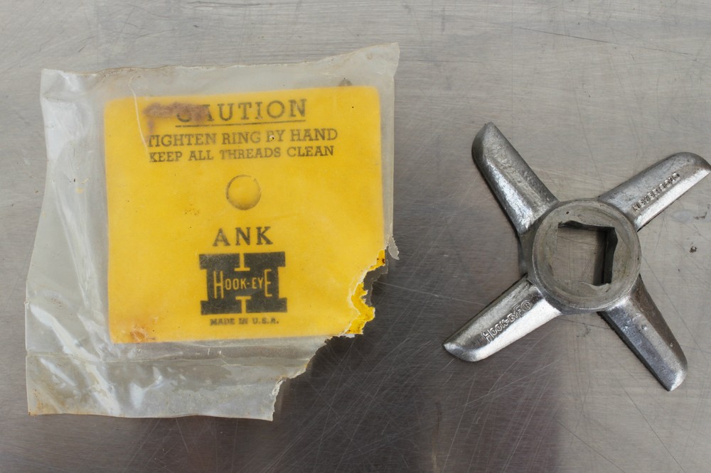 Vintage HOOK-EYE ANK Meat Grinder Blade NOS #2
