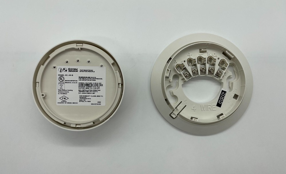 System Sensor 4W-B Smoke Detector 4-Wire - Same Day Shipping (SEALED)