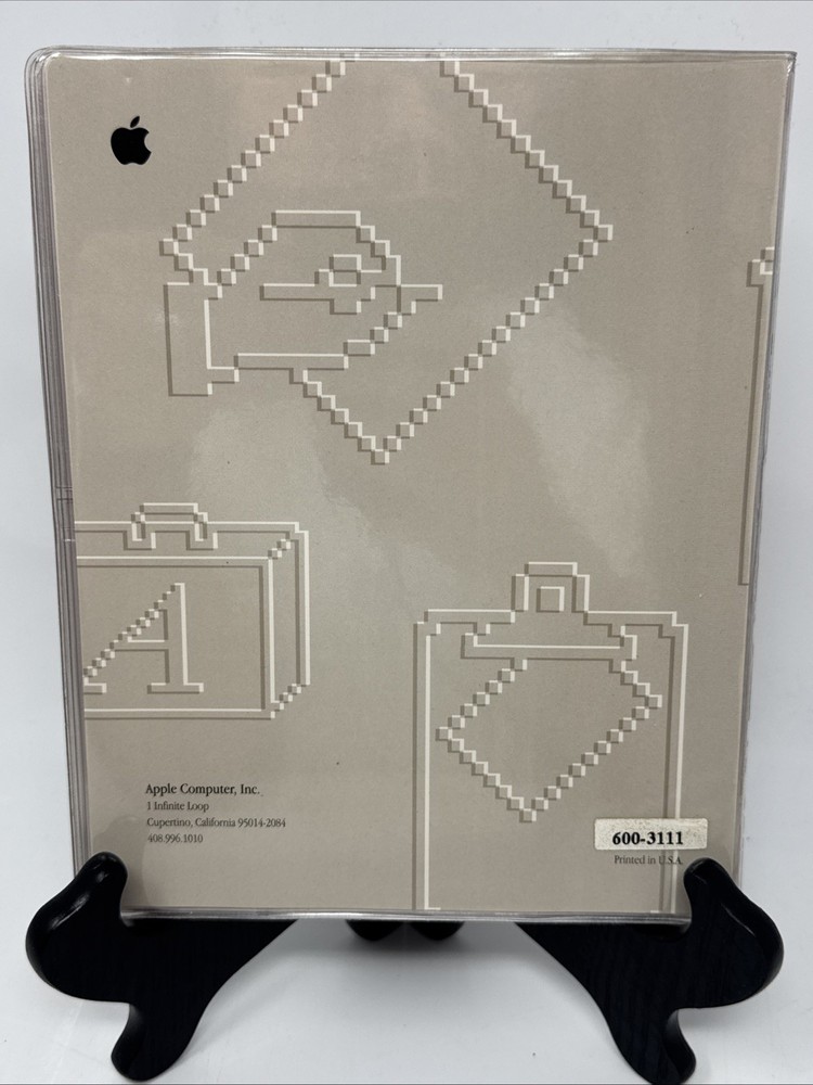 Vintage Macintosh 1990s CD-ROM Compact Discs Folder with 7 Discs