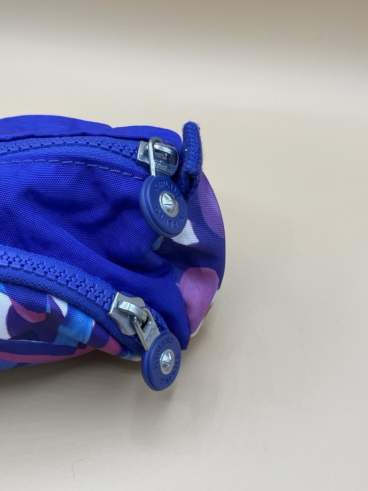 Kipling Pencil Case PURPLE with Monkey HEARTS Cool Craft Work