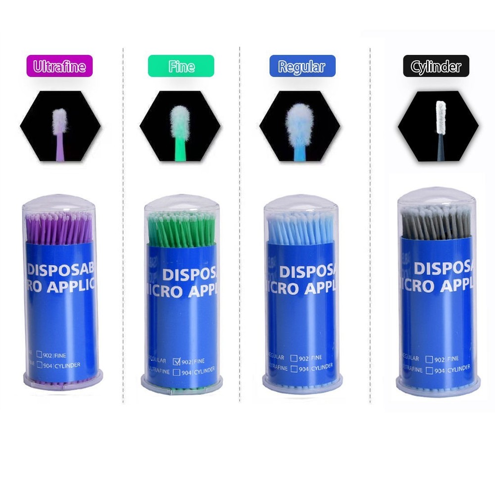 Micro Brushes Disposable Micro Applicators Micro Brushes Colorful Dental Micro