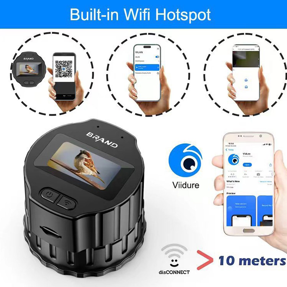 WiFi Electronic Eyepiece New Microscope Camera Recorder Bird Watching Telescope